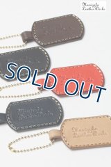 「Mamizuka Leather Works/マミヅカレザーワークス」レザードッグタグ【5カラーあり】