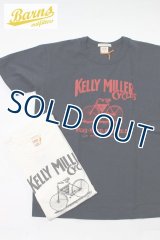 「BARNS OUT FITTERS /バーンズアウトフィッターズ」KELLY MILLERプリントTシャツ【2カラーあり】