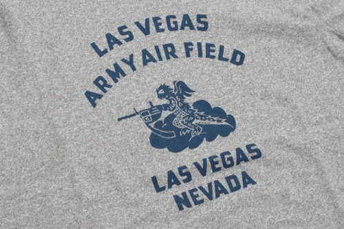 他の写真2: 「Pherrow's/フェローズ」LAS VEGAS 454プリントＴシャツPTJシリーズ【杢グレー】