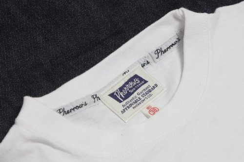 他の写真3: 「Pherrow's/フェローズ」TRIPLE-AプリントTシャツ PTシリーズ【ホワイト】