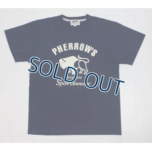 画像3: 「Pherrow's/フェローズ」BUFFALOロゴTシャツ PTシリーズ【S・ネイビー】