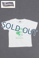 「Pherrow's/フェローズ」BUFFALOロゴ キッズTシャツ【ホワイト】