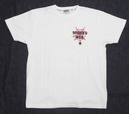 他の写真1: 「Pherrow's/フェローズ」SPIDER'S WEB プリントTシャツ　PTシリーズ【ホワイト】
