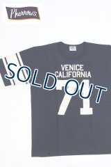 「Pherrow's/フェローズ」VENICE CALIFORNIA 71フットボールTシャツ18S-PFBT1【ネイビー】