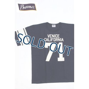 画像1: 「Pherrow's/フェローズ」VENICE CALIFORNIA 71フットボールTシャツ18S-PFBT1【ネイビー】