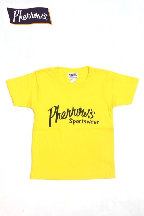 他の写真1: 「Pherrow's/フェローズ」Pherrow'sロゴ キッズTシャツ【レモン】