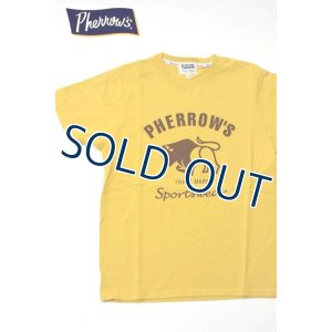 画像1: 「Pherrow's/フェローズ」BUFFALOロゴTシャツ PTシリーズ【マスタード】