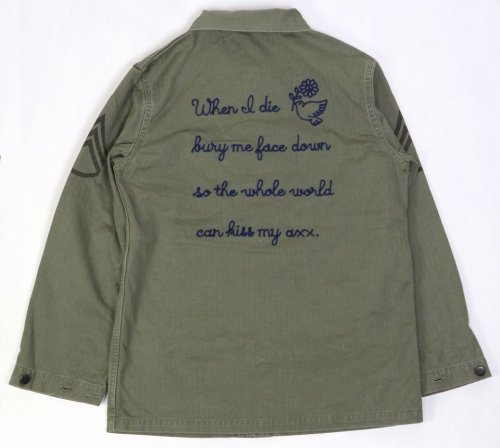 他の写真2: 「Pherrow's/フェローズ」 USMC 刺繍カスタムミリタリージャケット 【オリーブ】 