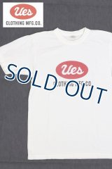 「UES/ウエス」UESビッグロゴプリントTシャツ【ホワイト】