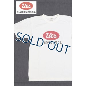 画像1: 「UES/ウエス」UESビッグロゴプリントTシャツ【ホワイト】