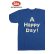 画像1: 「UES/ウエス」A HAPPY DAY!プリントTシャツ【ブルー】 (1)