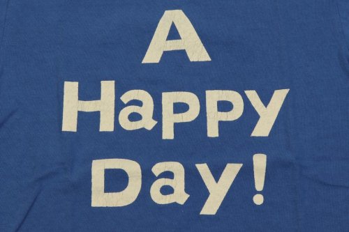 他の写真3: 「UES/ウエス」A HAPPY DAY!プリントTシャツ【ブルー】