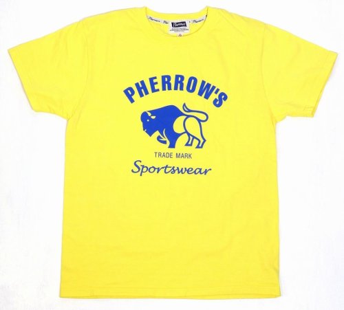 他の写真1: 「Pherrow's/フェローズ」BUFFALOロゴTシャツ PTシリーズ【レモン】