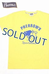 「Pherrow's/フェローズ」BUFFALOロゴTシャツ PTシリーズ【レモン】