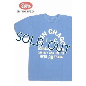 画像1: 「UES/ウエス」SUNCHAGOプリントTシャツ【ブルー】