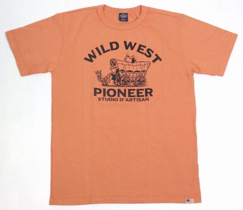 他の写真1: 「STUDIO D'ARTISAN/ステュディオ・ダ・ルチザン」WILD WESTプリントＴシャツ【オレンジ】