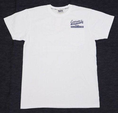 他の写真1: 「Pherrow's/フェローズ」EVERSETT SQUARE プリントポケットTシャツ　PPTシリーズ【ホワイト】