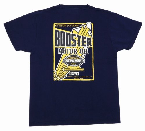 他の写真2: 「Pherrow's/フェローズ」BOOSTER　プリントTシャツ　PTシリーズ【ネイビー】