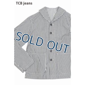 画像1: 「TCB jeans/TCBジーンズ」ショールカラーカバーオールSEAMENS Jumpers 【ヒッコリー】