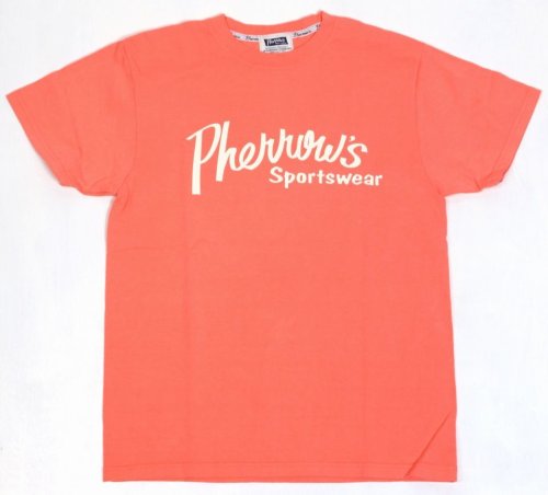 他の写真1: 「Pherrow's/フェローズ」Pherrow'sロゴTシャツ PTシリーズ【サーモン】