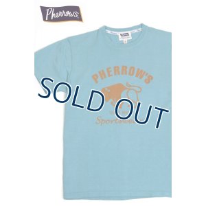 画像1: 「Pherrow's/フェローズ」BUFFALOロゴTシャツ PTシリーズ【モーニングスカイ】