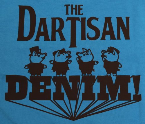 他の写真3: 「STUDIO D'ARTISAN/ステュディオ・ダ・ルチザン」THE DARTISAN　DENIM!　プリントＴシャツ【ターコイズ】