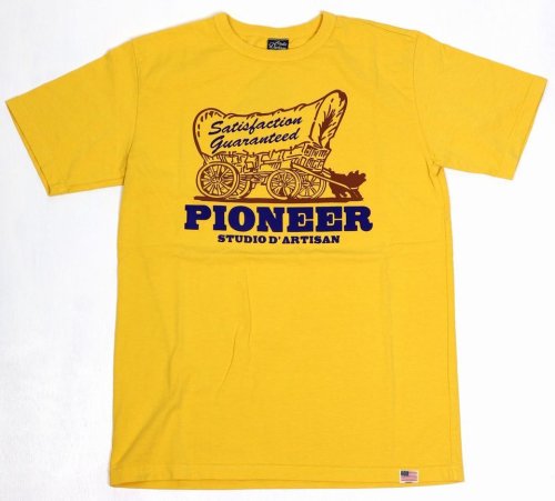 他の写真1: 「STUDIO D'ARTISAN/ステュディオ・ダ・ルチザン」PIONEER　プリントＴシャツ【イエロー】