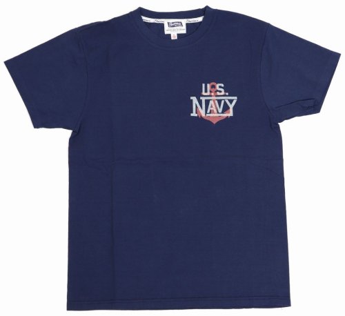 他の写真1: 「Pherrow's/フェローズ」U.S.NAVAL プリントTシャツ　PTシリーズ【S・ネイビー】