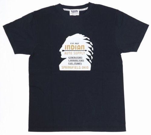 他の写真1: 「Pherrow's/フェローズ」INDIAN AUTO SUPPLY  プリントTシャツ　PTシリーズ【S・ブラック】