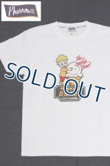 「Pherrow's/フェローズ」ice cream プリントTシャツ　PTシリーズ【ホワイト】