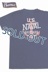 「Pherrow's/フェローズ」U.S.NAVAL プリントTシャツ　PTシリーズ【S・ネイビー】