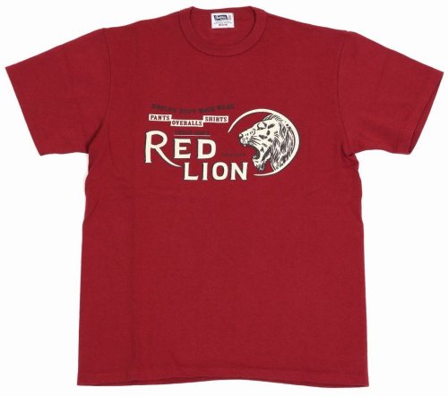 他の写真1: 「Pherrow's/フェローズ」RED LION プリントＴシャツPTJシリーズ【バーガンディ—】