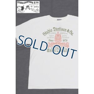 画像1: 「STUDIO D'ARTISAN/ステュディオ・ダ・ルチザン」RAILWAYGARMENT　吊り編みプリントＴシャツ【ホワイト】