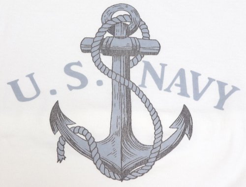 他の写真3: 「Pherrow's/フェローズ」U.S.NAVY プリントＴシャツPTJシリーズ【ホワイト】