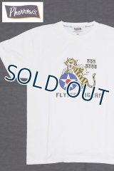 「Pherrow's/フェローズ」FLYING TIGERS  プリントTシャツ　PTシリーズ【ホワイト】