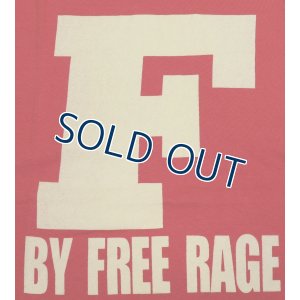 画像4: 「FREE RAGE/フリーレイジ」F プリントリサイクルコットンTシャツ【レッド】