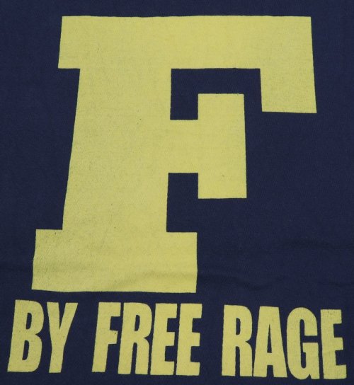 他の写真3: 「FREE RAGE/フリーレイジ」F プリントリサイクルコットンTシャツ【ネイビー】