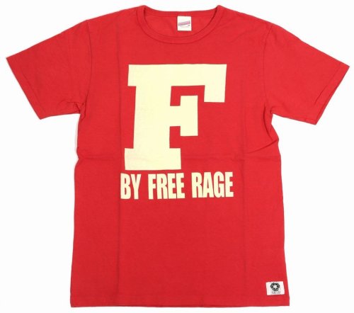 他の写真1: 「FREE RAGE/フリーレイジ」F プリントリサイクルコットンTシャツ【レッド】