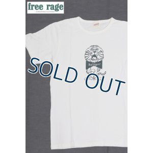 画像1: 「FREE RAGE/フリーレイジ」Bad tiger? プリントリサイクルコットンTシャツ【ホワイト】