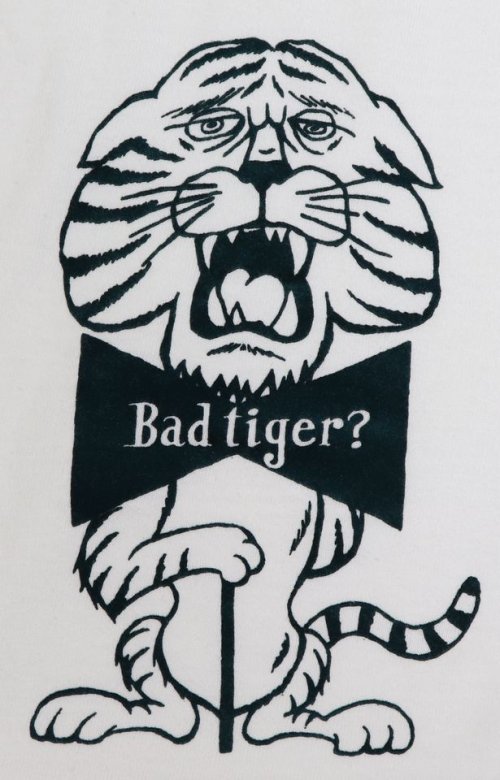 他の写真3: 「FREE RAGE/フリーレイジ」Bad tiger? プリントリサイクルコットンTシャツ【ホワイト】