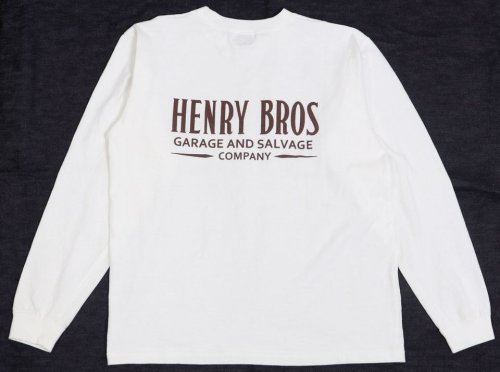 他の写真2: 「Pherrow's/フェローズ」HENRY BROSプリントロンT【ホワイト】