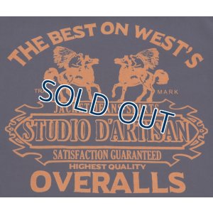 画像5: 「STUDIO D'ARTISAN/ステュディオ・ダ・ルチザン」THE BEST ON WEST’S 吊り編みプリントＴシャツ【ネイビー】