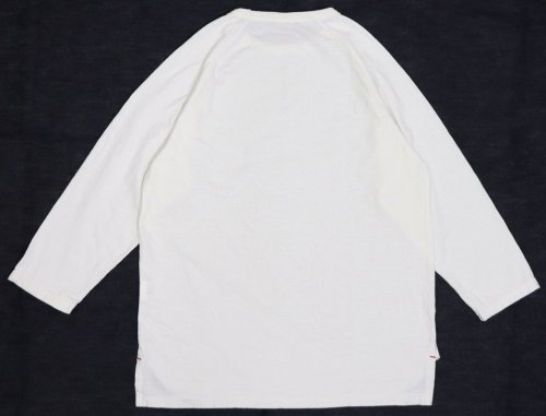 他の写真2: 「Rafel/ラーフル」吊り編み天竺ラグラン7分袖Tシャツ【ホワイト】