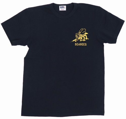 他の写真1: 「Pherrow's/フェローズ」SEABEES プリントＴシャツPTJシリーズ【S・ブラック】