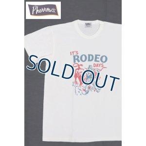 画像1: 「Pherrow's/フェローズ」IT'S RODEO DAYS プリントＴシャツPTJシリーズ【ホワイト】