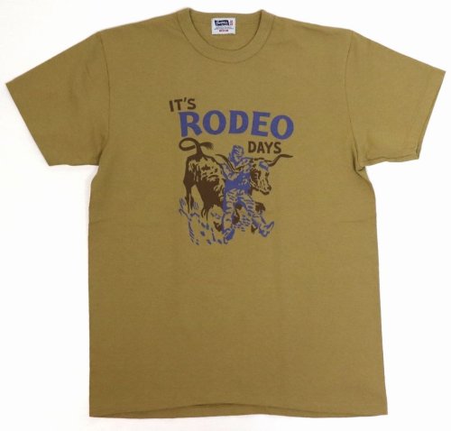 他の写真1: 「Pherrow's/フェローズ」IT'S RODEO DAYS プリントＴシャツPTJシリーズ【L・オリーブ】