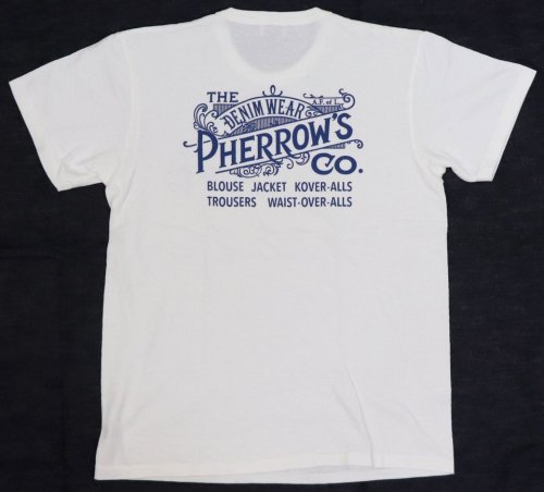 他の写真2: 「Pherrow's/フェローズ」THE DENIMWEAR プリントＴシャツPTJシリーズ【ホワイト】