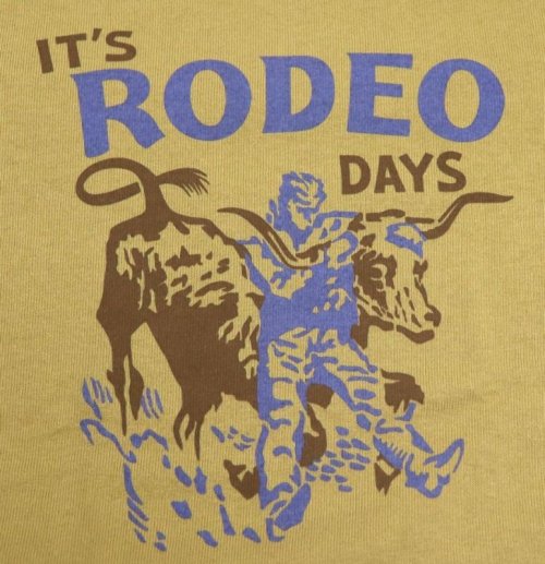 他の写真3: 「Pherrow's/フェローズ」IT'S RODEO DAYS プリントＴシャツPTJシリーズ【L・オリーブ】