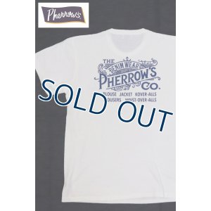 画像1: 「Pherrow's/フェローズ」THE DENIMWEAR プリントＴシャツPTJシリーズ【ホワイト】