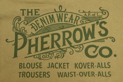 他の写真3: 「Pherrow's/フェローズ」THE DENIMWEAR プリントＴシャツPTJシリーズ【L・オリーブ】